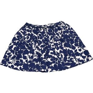 EUC Crewcuts Girls Size 8 Navy Blue Floral Skirt
